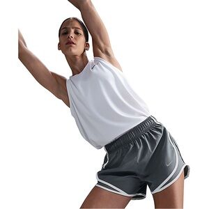 Nike Tempo Women's Gray w White Piping Dri-Fit Athletic Running Shorts✨